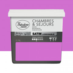 Peinture Chambres & Séjours Théodore Satin lessivable Romantic - 0,75L
