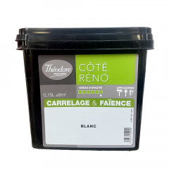 Peinture Carrelage & Faïence CÔTÉ RÉNO Théodore Satin Blanc - 0,75L