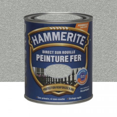 Peinture Fer Hammerite Direct sur Rouille Forgé Acier brossé - 0,75L