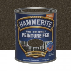 Peinture Fer Hammerite Direct sur Rouille Forgé Châtaigne - 0,75L