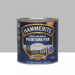 Peinture Fer Hammerite Direct sur Rouille Brillant Argent - 0,25L
