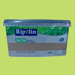 RIPOLIN Peinture Séjour & Chambre Satin 2,5L Granny Smith ...