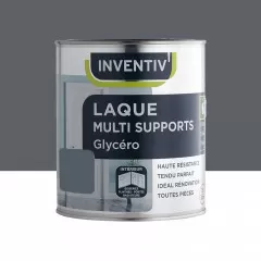 Laque Glycéro Multi-Supports INVENTIV' Brillant Gris Zinc n°2 - 0,5L
