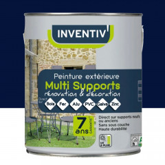 Peinture extérieure Multi-Supports INVENTIV' Brillant Bleu intense - pot