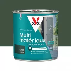 Peinture extérieure V33 Multi-matériaux Satin Vert Basque - 0,5L