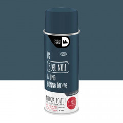 Bombe de peinture MAISON DECO les couleurs bleu nuit satin - 400ml