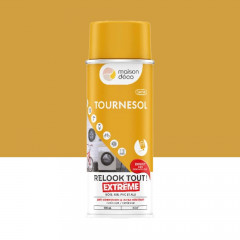 Bombe de peinture MAISON DECO Relook Tout Extrême Tournesol satin - 400ml