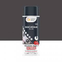 Bombe de peinture MAISON DECO Relook Tout Extrême Macadam satin - 400ml
