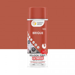 Bombe de peinture MAISON DECO Relook Tout Extrême Brique satin - 400ml
