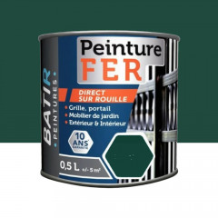 Peinture Fer BÂTIR Vert Irlandais - 0,5L