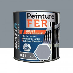 Peinture Fer BÂTIR Cendre - 0,5L
