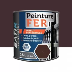 Peinture Fer BÂTIR Brun - 0,5L