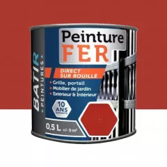 Peinture Fer BÂTIR Cerise - 0,5L