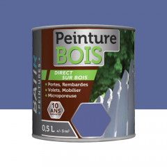 Peinture Bois BÂTIR Bleu lavande - 0,5L