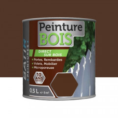 Peinture Bois BÂTIR Brun - 0,5L