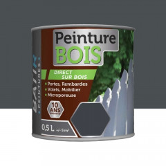 Peinture Bois BÂTIR Anthracite - 0,5L