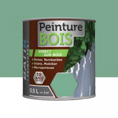 Peinture Bois BÂTIR Vert Provence - 0,5L