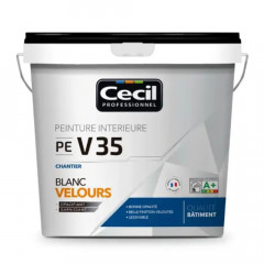 Peinture velours CÉCIL PE V35 Blanc 15L - 15L