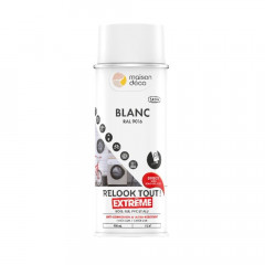 Bombe de peinture MAISON DECO Relook Tout Extrême Blanc satin - 400ml
