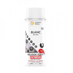 Bombe de peinture MAISON DECO Relook Tout Extrême Blanc mat - 400ml