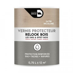 Vernis protecteur Bois flotté Relook Bois Incolore Satin - 1L