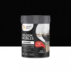 Peinture multi-supports Maison Déco Relook Meubles Les couleurs Satin Noir intense - 0,2L