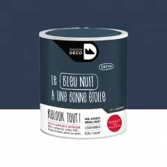 Peinture finition MAISON DECO Relook Tout Bleu nuit - 0,5L