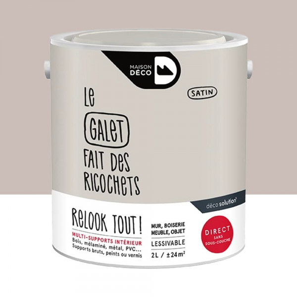 Peinture finition MAISON DECO Relook Tout Galet - 2L
