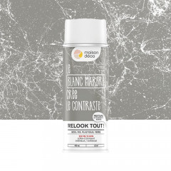 Bombe de peinture MAISON DECO Blanc marbré - 400ml