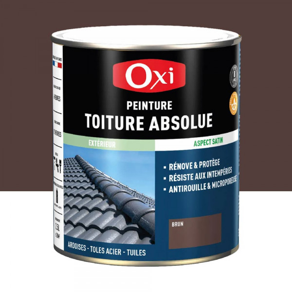 Peinture OXI Toiture Absolue Brun - 2,5L