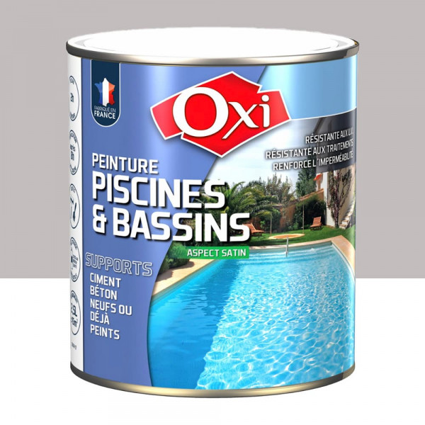 Peinture OXI Piscines & Bassins Gris perle - 2,5L