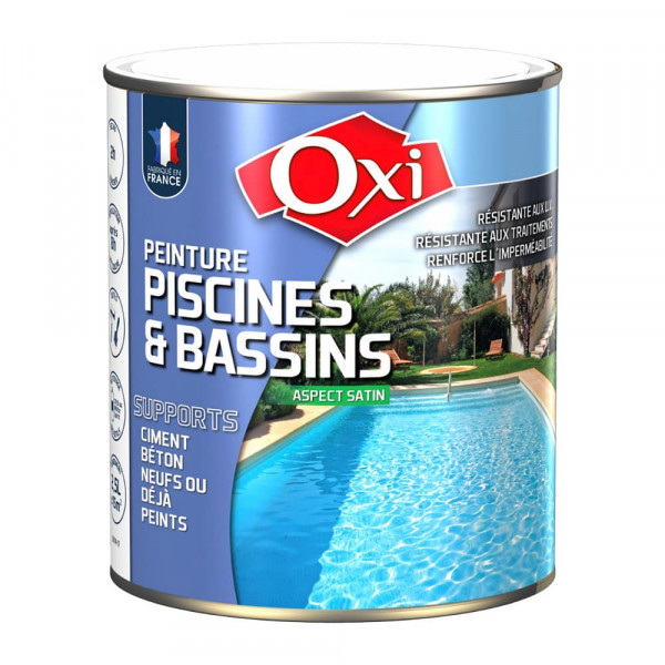 Peinture OXI Piscines & Bassins Blanc - 2,5L