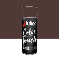 Bombe de peinture JULIEN Color Touch Brun châtaigne ral 8016 Satin - 400ml