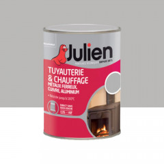 Peinture Tuyauterie & chauffage Julien Satin Aluminium - 250ml