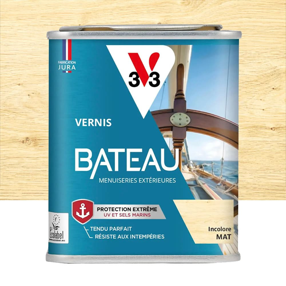 Vernis Bâteau V33 Incolore Mat - 0,25L Vernis Bâteau V33 Incolore Mat - 0,25L