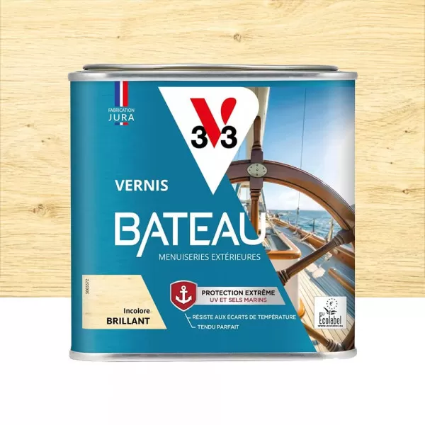Vernis Bâteau V33 Incolore Brillant - 0,5L