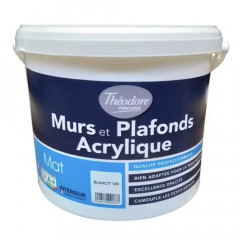 Peinture acrylique Murs & Plafonds Théodore Blanc - 4L