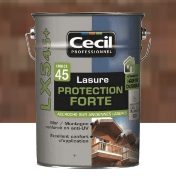 Lasure Protection Forte CECIL LX545+ Noyer - 5L