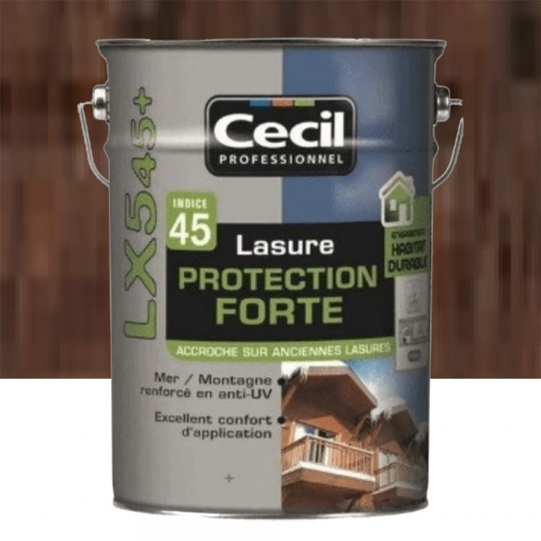 Lasure Protection Forte CECIL LX545+ Chêne ancien - 5L