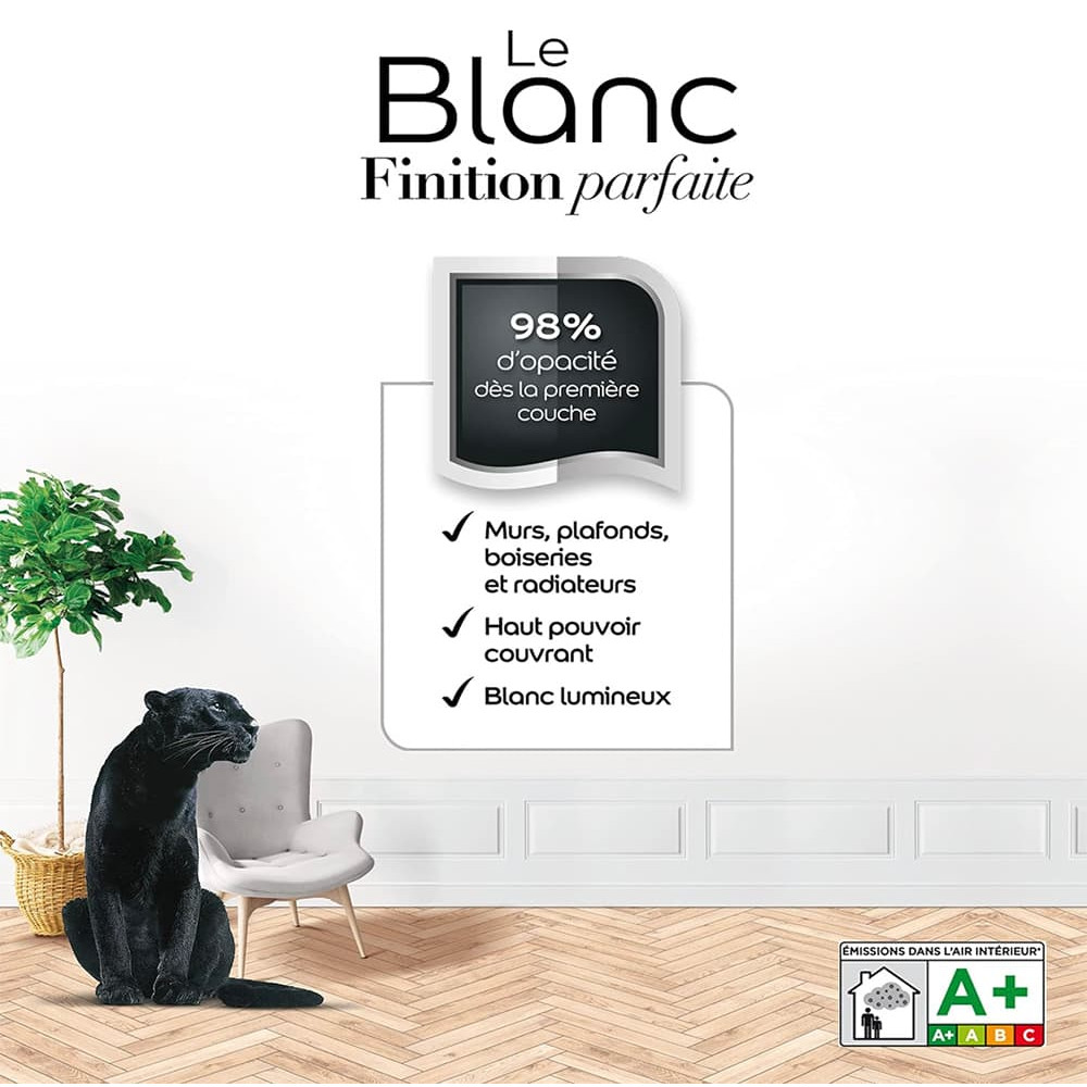 Peinture Dulux Valentine Le Blanc Finition parfaite Satin Peinture Dulux Valentine Le Blanc Finition parfaite Satin