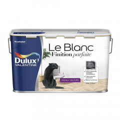 Peinture Dulux Valentine Le Blanc Finition parfaite Velours - 2,5L
