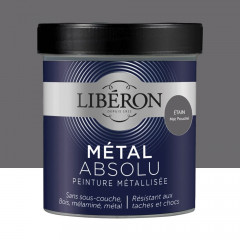 Peinture Libéron Métal Absolu Mat poudré Etain - 0,5L