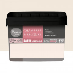 Peinture Chambres & Séjours Théodore Satin lessivable Praline - 0,75L
