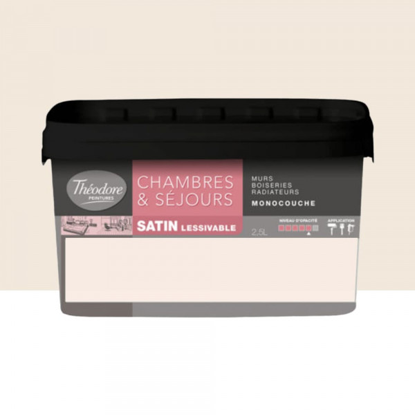 Peinture Chambres & Séjours Théodore Satin lessivable Praline - 2,5L