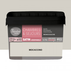 Chambres & Séjours Théodore Satin Monocouche Mocaccino - 0,75L