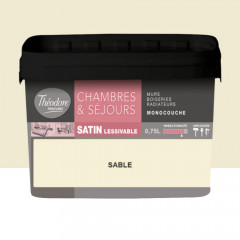 Chambres & Séjours Théodore Satin Monocouche Sable - 0,75L