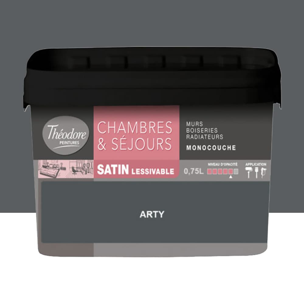Chambres & Séjours Théodore Satin Monocouche Arty - 0,75L Chambres & Séjours Théodore Satin Monocouche Arty - 0,75L