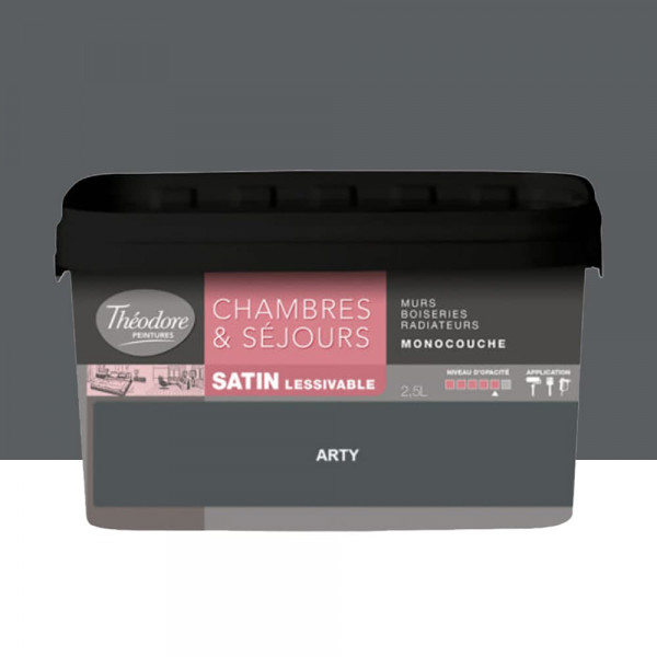 Chambres & Séjours Théodore Satin Monocouche Arty - 2,5L