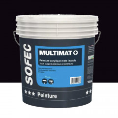 Peinture Multimat+ SOFEC Noir mat 15L