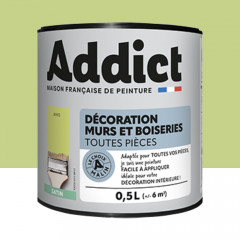 Peinture Décoration Murs et Boiseries addict Satin Anis- 0,5L
